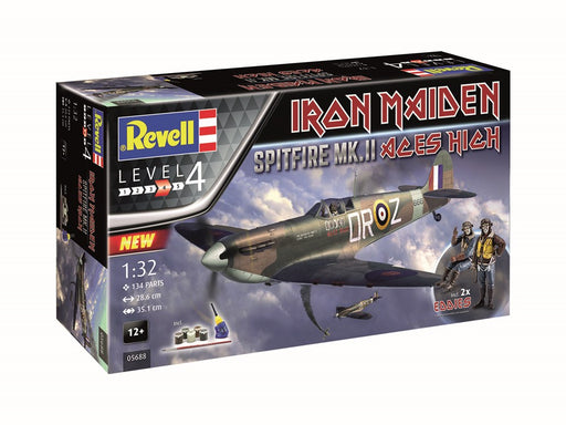 Revell 05688 Gift Set: 1/32 Spitfire Mk II "Aces High" Iron Maiden Edition (8278304522477)