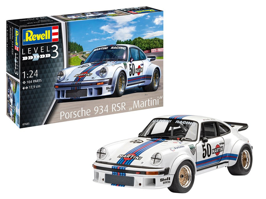 Revell 7685  1/24 Porsche 934 Rsr "Martini" (8278305767661)