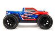 ARRMA ARA102727IT1 Granite Voltage 2WD Mega 1/10 MT RTR Red/Blue Includes Metal Gear Savox Servo NiMh Battery & Charger (8347879473389)