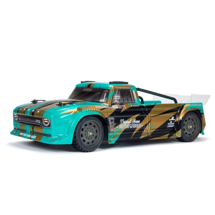 ARRMA ARA4215V3BT2 INFRACTION 4X4 MEGA RTR 1/8th Resto-Mod StreetBash Truck Teal/Bronze (8319015354605)