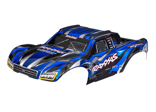 Traxxas 10211-BLUE Body Maxx Slash Blue W/Decals (8559509143789)