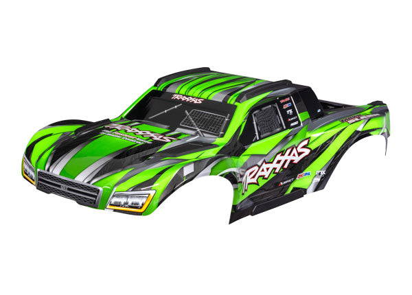 Traxxas 10211-GRN Body Maxx Slash Grn W/Decals (8559509209325)