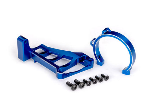 Traxxas 10262-BLUE Motor Mounts Blue Alum For 3483 (8559511994605)