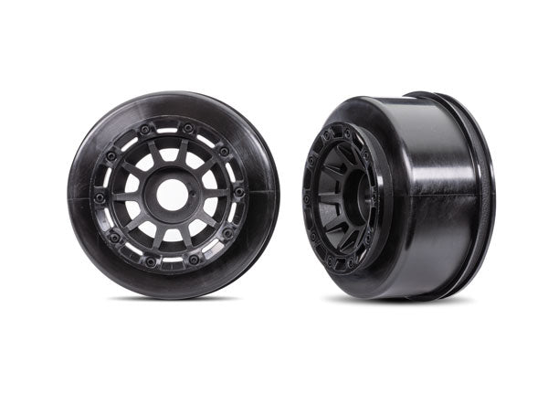 Traxxas 10271 Wheels Black (2) (8559512420589)