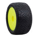 AKA AKA13110SRY 1/10 Buggy Handlebar Ltd Rear (Soft) Hexlite Wheel Pre-Mounted Yellow (8319047303405)