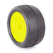 AKA AKA13122VRY 1/10 Buggy Evo Gridiron Rear (Super Soft) Evo Wheel Pre-Mounted Yellow - Hobby City NZ (8319047958765)