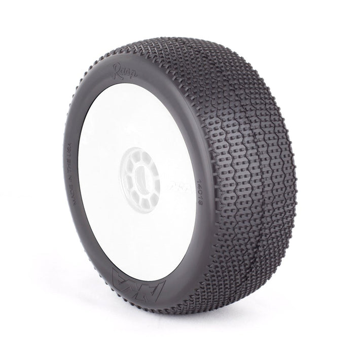 AKA AKA14018VRW 1/8 Buggy Rasp (Super Soft) Evo Wheel Pre-Mounted White - Hobby City NZ (8319053103341)