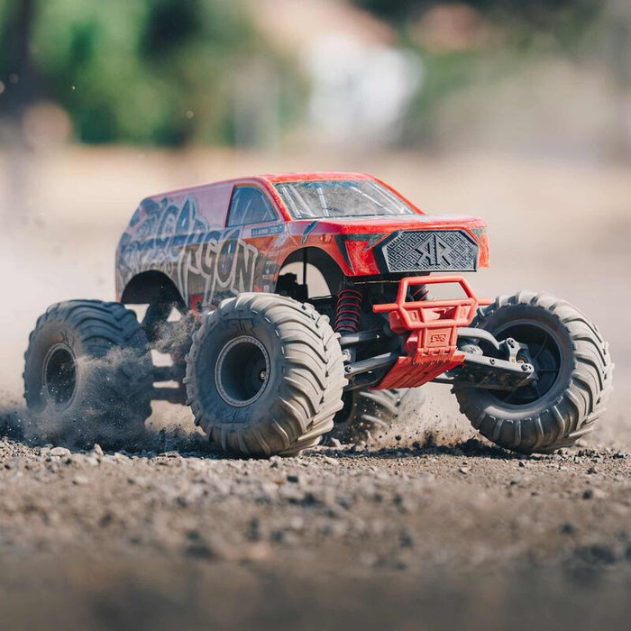 ARRMA ARA3230ST1 1/10 Gorgon 4X2 Mega 550 Brushed Monster Truck RTR with Battery & Charger Red