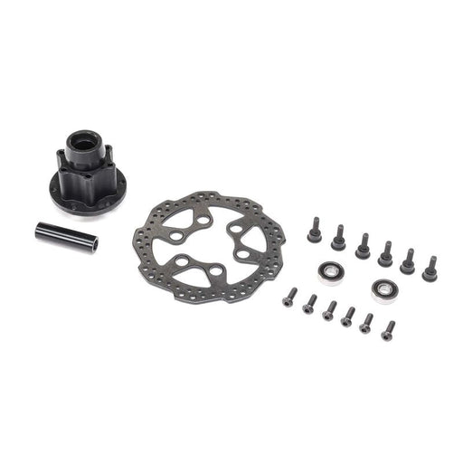 TLR LOSI LOS262013 Complete Front Hub Assembly Promoto-MX Incl Disc Axle Spacer Bearings and Screws - Hobby City NZ (8319095800045)