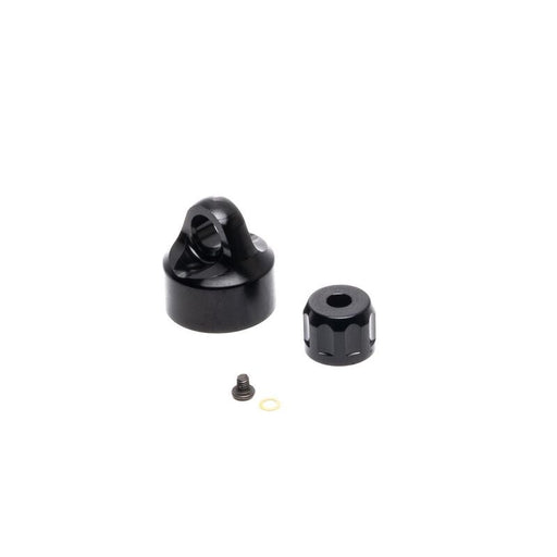 TLR LOSI LOS363001 Shock Cap Set (Rear) Aluminum Black: Promoto-MX - Hobby City NZ (8319102681325)