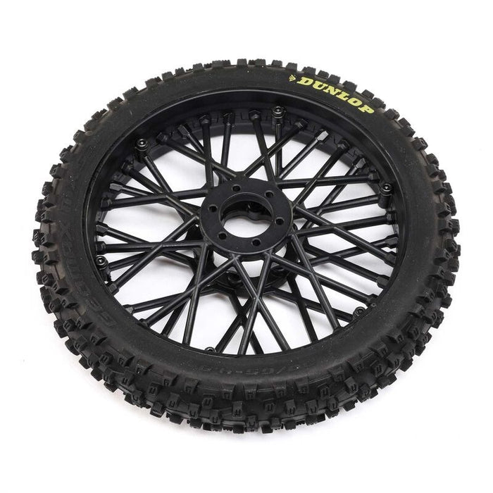 TLR LOSI LOS46004 Dunlop MX53 Front Tire Mounted Black: Promoto-MX - Hobby City NZ (8319108677869)
