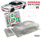 Team C TC032-C 1/10 Nissan Skyline R32 GTR 190mm Castrol Decal Sheet by Team C (8319235424493)