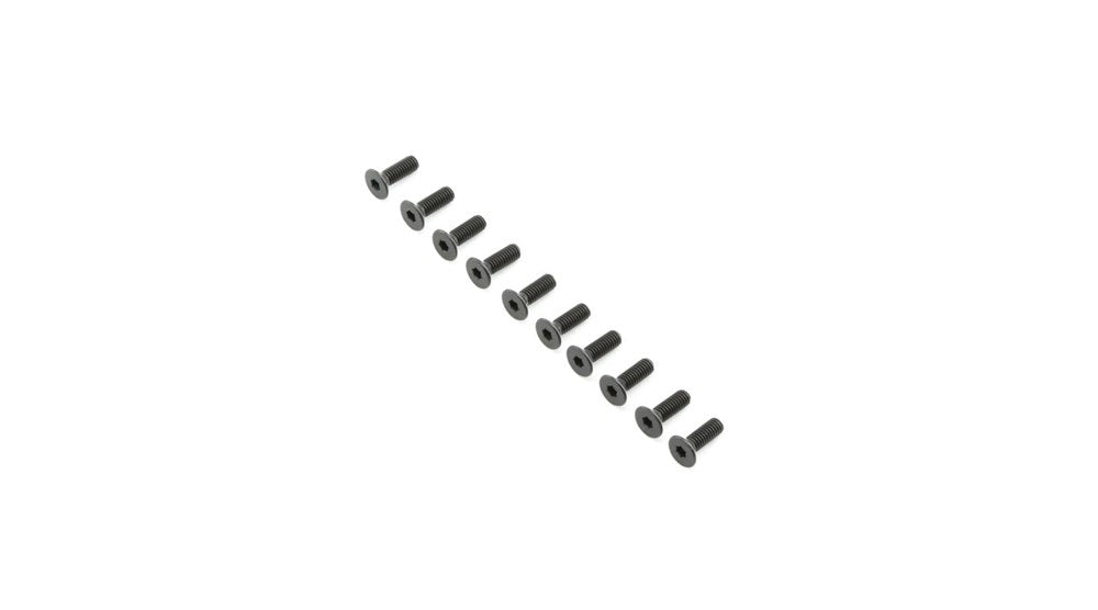 TLR LOSI TLR255013 Flat Head Screws M4x12mm (10) (8319267569901)