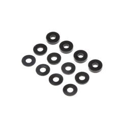 TLR LOSI TLR336007 M3 x 6.5mm Aluminum Washer ball stud shim Set Black (4ea of 0.51 & 2mm) - Hobby City NZ (8319274156269)