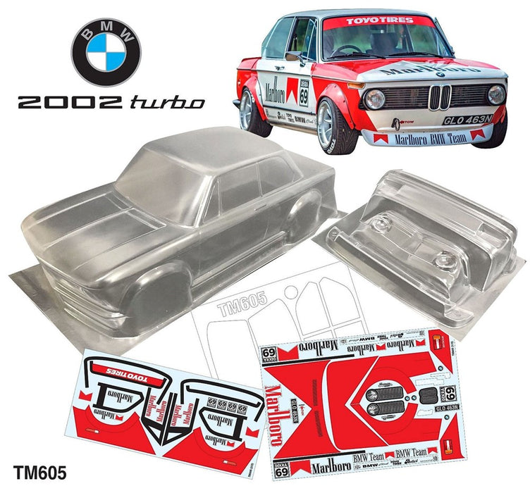 Team C TM605-M 1/10 Mini BMW 2002 Turbo Marlboro Decal Sheet WB 225mm Width 165mm - Hobby City NZ (8319286280429)