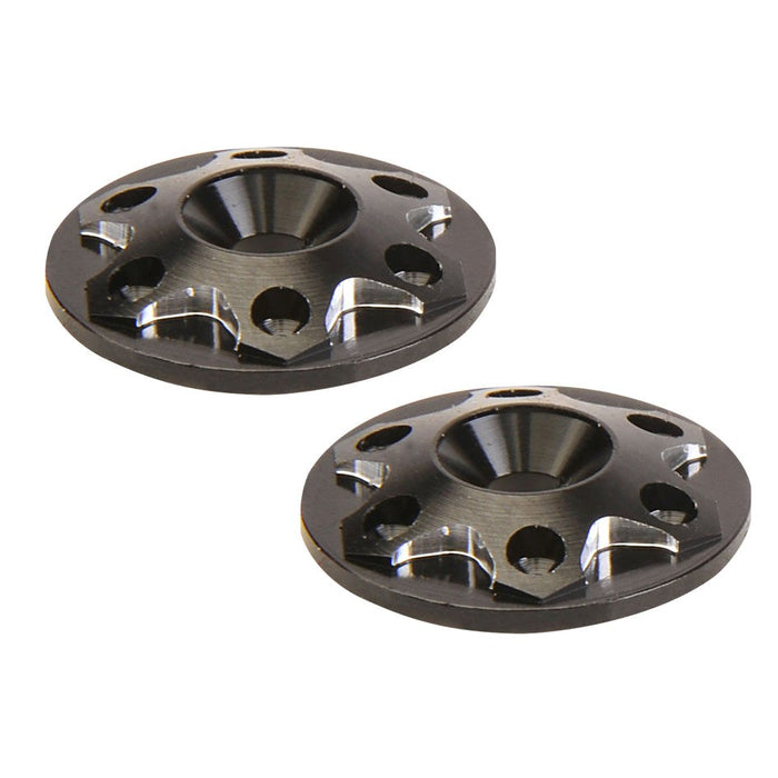 Team C TU1826B 1/8  1/10th M3 Wing Washer  Black (2pcs) (8319288639725)