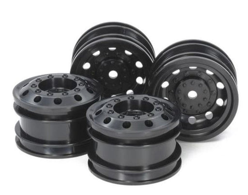 Tamiya 54741 OR RACE TRUCK WHEEL FRONT & REAR BLACK (4) - Hobby City NZ (8346774765805)