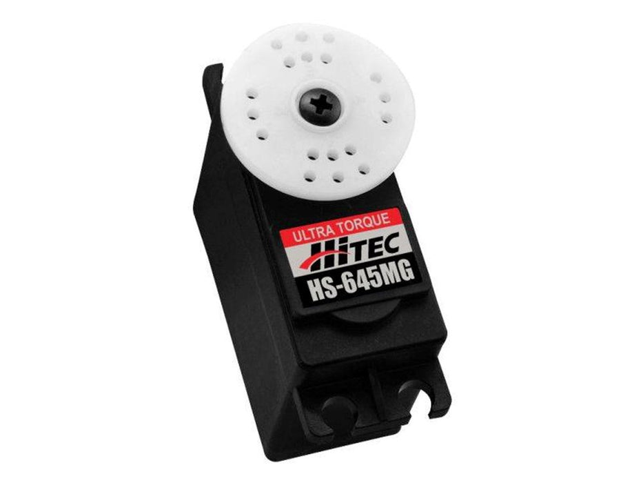 Hitec HS-645MG Ultra-Torque Servo 9.6kg 0.2/sec @ 6v Dual Ball Bearing 55.2g 40.6x19.8x37.8mm (8347089240301)