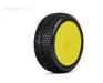 Jetko JKO1005DYSSG DIRT SLINGER: 1/8Buggy/Dish/Yellow Rim/Super Soft/Glued (8347090682093)