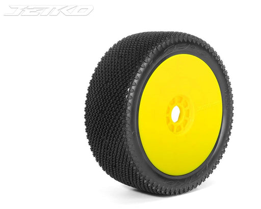 Jetko JKO1008DYUSG J-ZERO: 1/8Buggy/Dish/Yellow Rim/Ultra Soft/Glued (8347090944237)