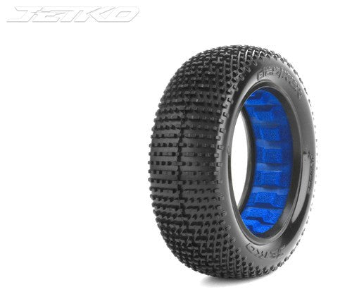 Jetko JKO2008DWUSG 1/10 Buggy 2WD Front-DESIRER/Dish/White Rim/Ultra Soft/Glued Pair - Hobby City NZ (8347091271917)