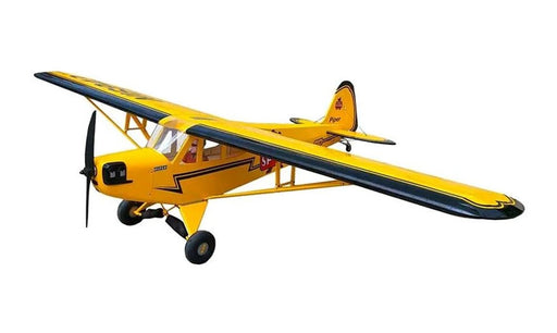 Seagull Models SEA74N Piper J-3 Cub 88.2"wingspan size 20cc (scale U/C scale PU Air wheel) Yellow/Black - Hobby City NZ (8347101004013)