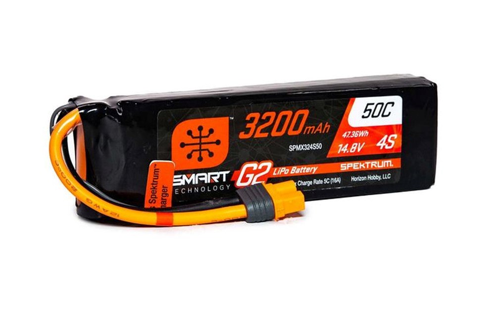 Spektrum SPMX324S50 3200mAh 4S 14.8V Smart G2 LiPo 50C; IC3 (8347101888749)