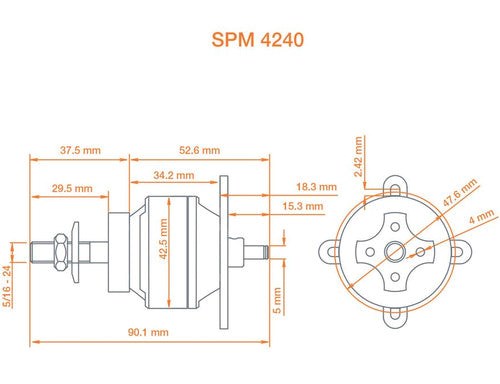 Spektrum SPMXAM4670 Avian 4240-800kV Outrunner Brushless Motor - Hobby City NZ (8347102150893)