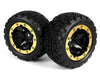 Blackzon 540095 Wheel & Tire Slyder ST Black/Gold (2) (8503314809069)