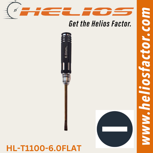 Helios Redline Series - RC Tools 6.0mm Hardened Steel Flat RC Wrench / Driver - Screw Driver - Hobby City NZ (8633884279021)