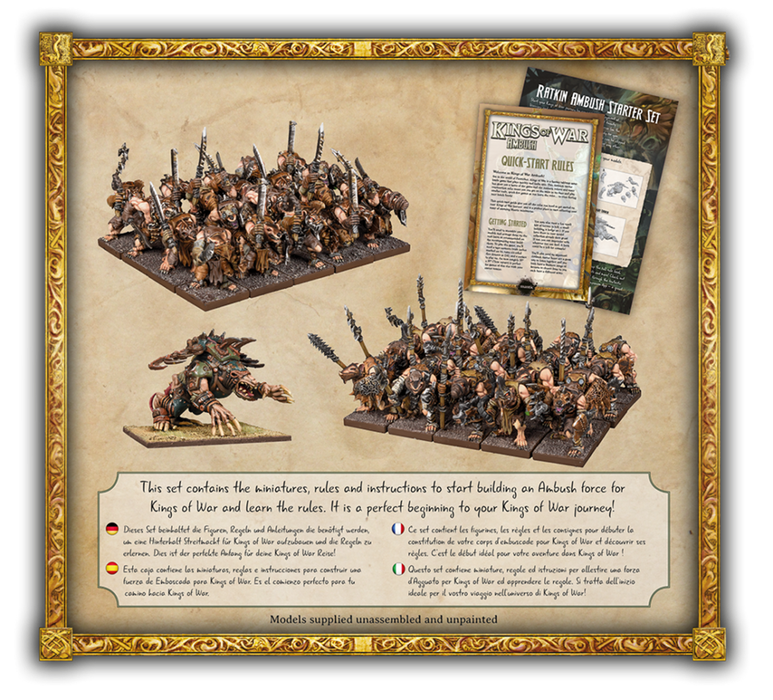 Mantic Games MGKWRK103 Kings of War Ratkin Ambush Starter Set - Hobby City NZ (8847293219053)