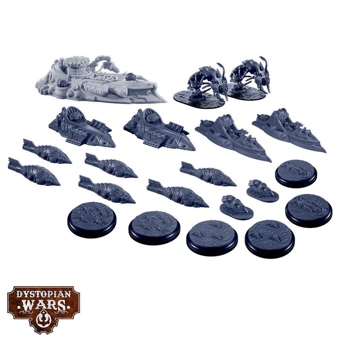 Warcradle DWA100000 Dystopian Wars: Enlightened Starter Set - Faction Battlefleet (8857500319981)