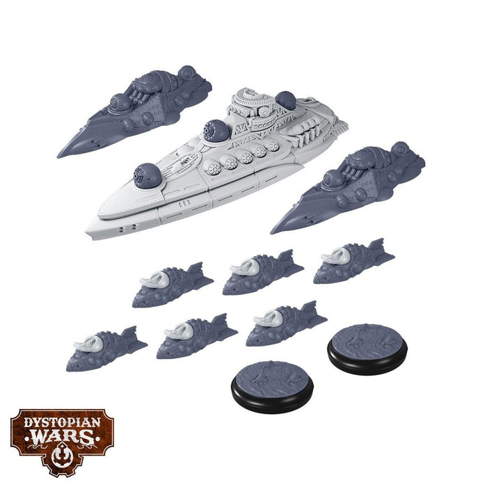 Warcradle DWA100017 Dystopian Wars: Xenophon Battlefleet Set (8857500778733)