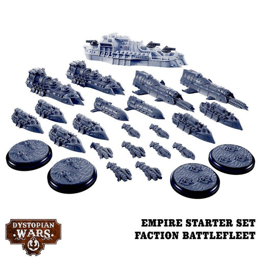 Warcradle DWA220000 Dystopian Wars: Empire Starter Set -  Faction Battlefleet - Hobby City NZ