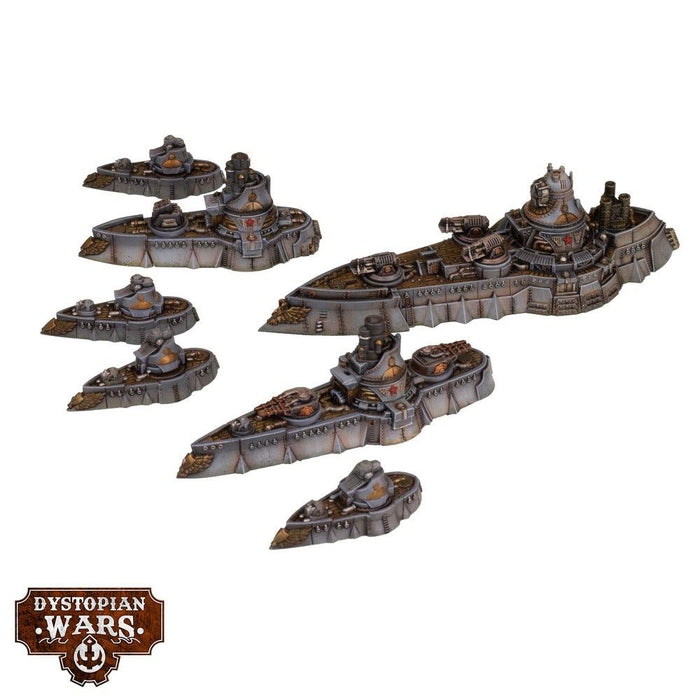 Warcradle DWA270001 Dystopian Wars: Borodino Battlefleet Set - Hobby City NZ (8857504317677)