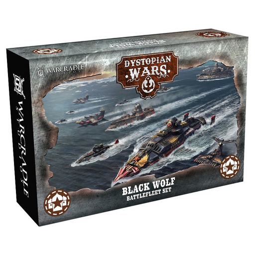 Warcradle DWA270004 Dystopian Wars: Black Wolf Battlefleet Set - Hobby City NZ (8857504383213)