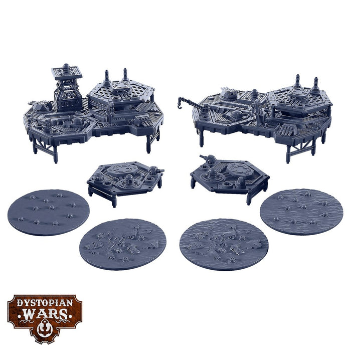 Warcradle DWA990027 Dystopian Wars: Sturginium Platforms & Objectives Set - Hobby City NZ (8857505005805)