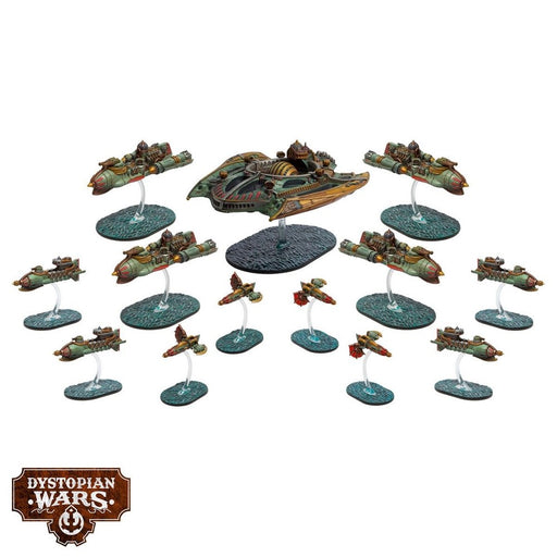 Warcradle DWA990032 Dystopian Wars: Crimson League Battlefleet Set (8857505136877)