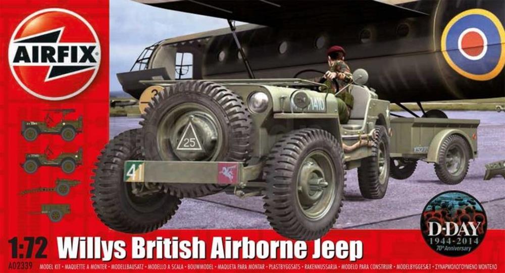 Airfix 02339 1/72 Willys Jeep & Trailer (8339832537325)