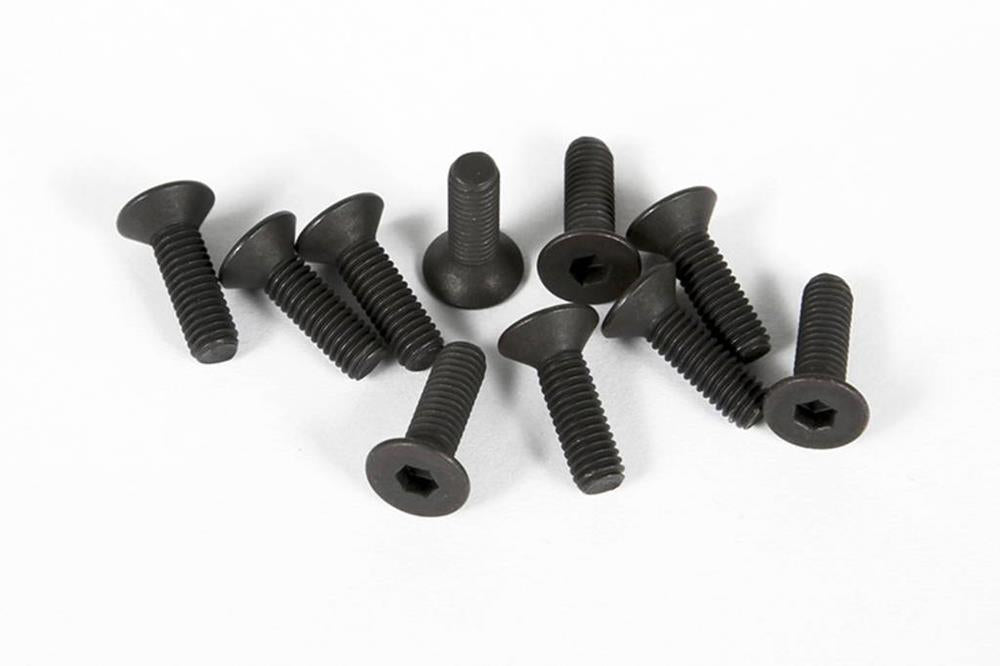 zAXIAL AX31185 - M3x10mm Hex Socket Flat Head (Black) (10pcs) - Hobby City NZ