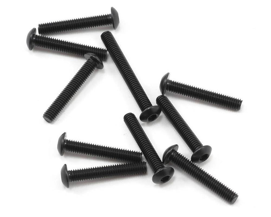 zAXIAL AXA118 - M3x18mm Hex Socket Button Head - Black (10pcs) (10908375431)