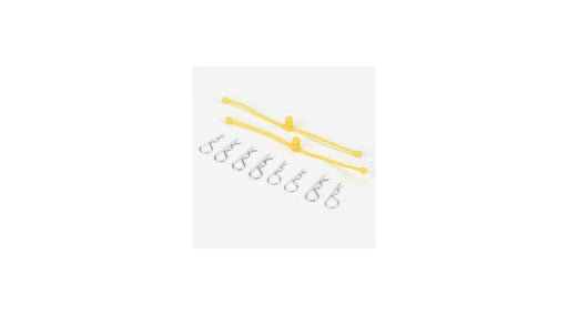 Dubro 2247 Body Klip Retainers Yellow (2) (10908692679)