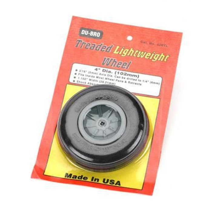 Dubro 400TL TREADED LITE WHEEL 4 INCH - Hobby City NZ (10908761095)