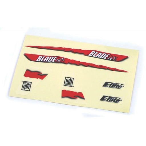 xzE-Flite EFLH2229 Decal Sheet: Red Graphics BCMX (10908870983)