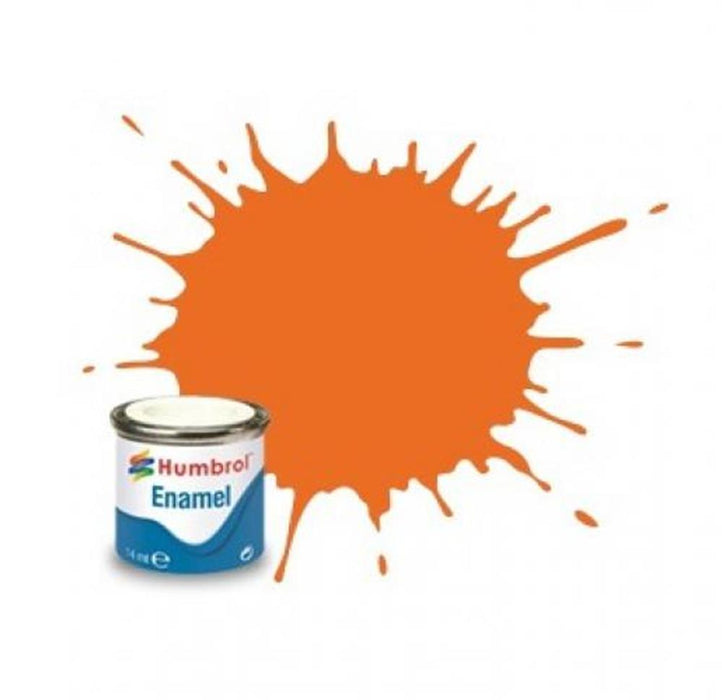 Humbrol 18 ENAMEL GLOSS ORANGE (7635940147437)