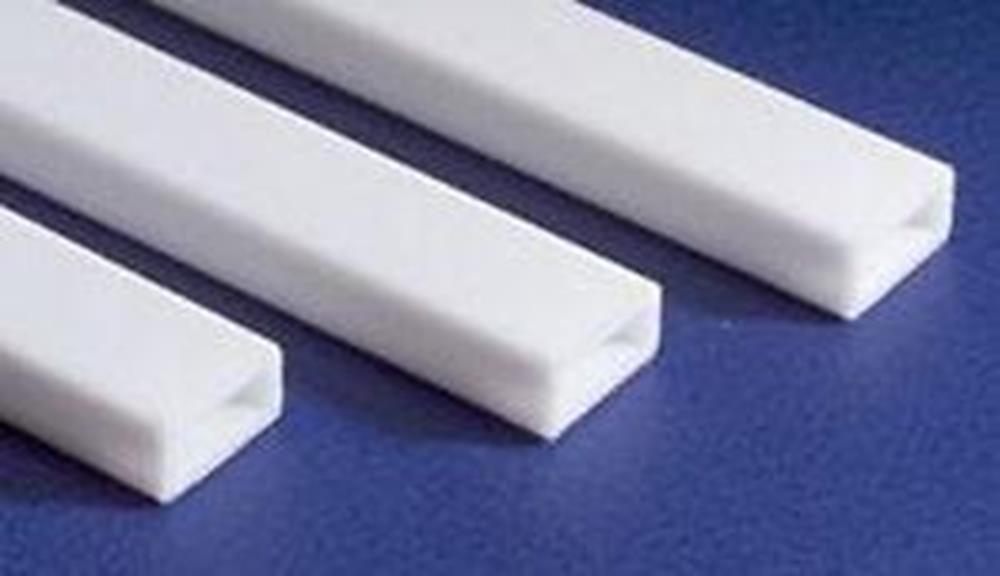 Evergreen 258 Styrene Rectangular Tubing (0.187 X 0.312 X 14") - 2 pieces (10908967111)