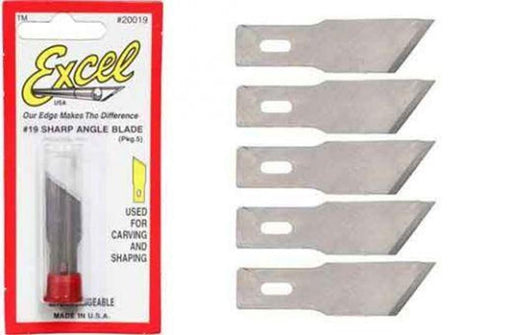 Excel Tools 20019 #19 Sharp Angle Blades (5/pk) - Hobby City NZ
