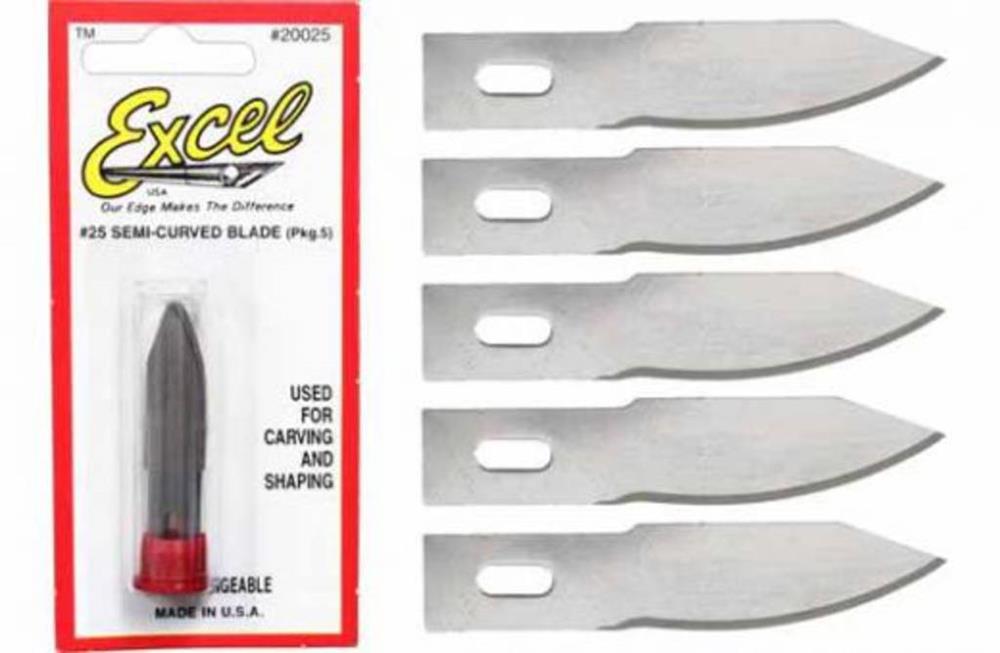 Excel Tools 20025 #2 Shallow Curve Blade B25 Pk5 (10908991943)