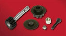 xzGaui 208383 X5 FRONT PULLEY SET AND SHAFT W/GEAR (10909148103)