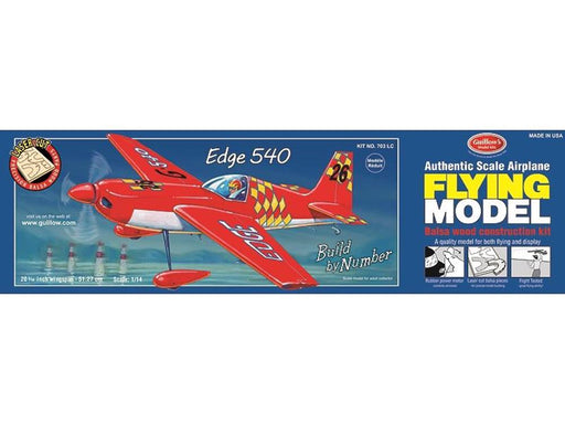 Guillows #703LC 1/14 Edge 540 - Balsa Flying Kit (7654601523437)